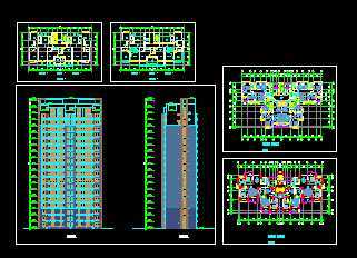 某高层住宅楼设计施工图免费下载 - 建筑规划图 - 土木工程网